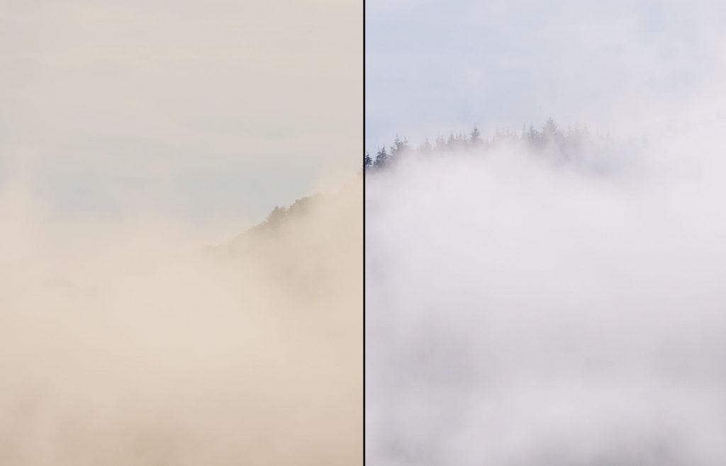 Voor en na 5 Beterelandschapsfoto