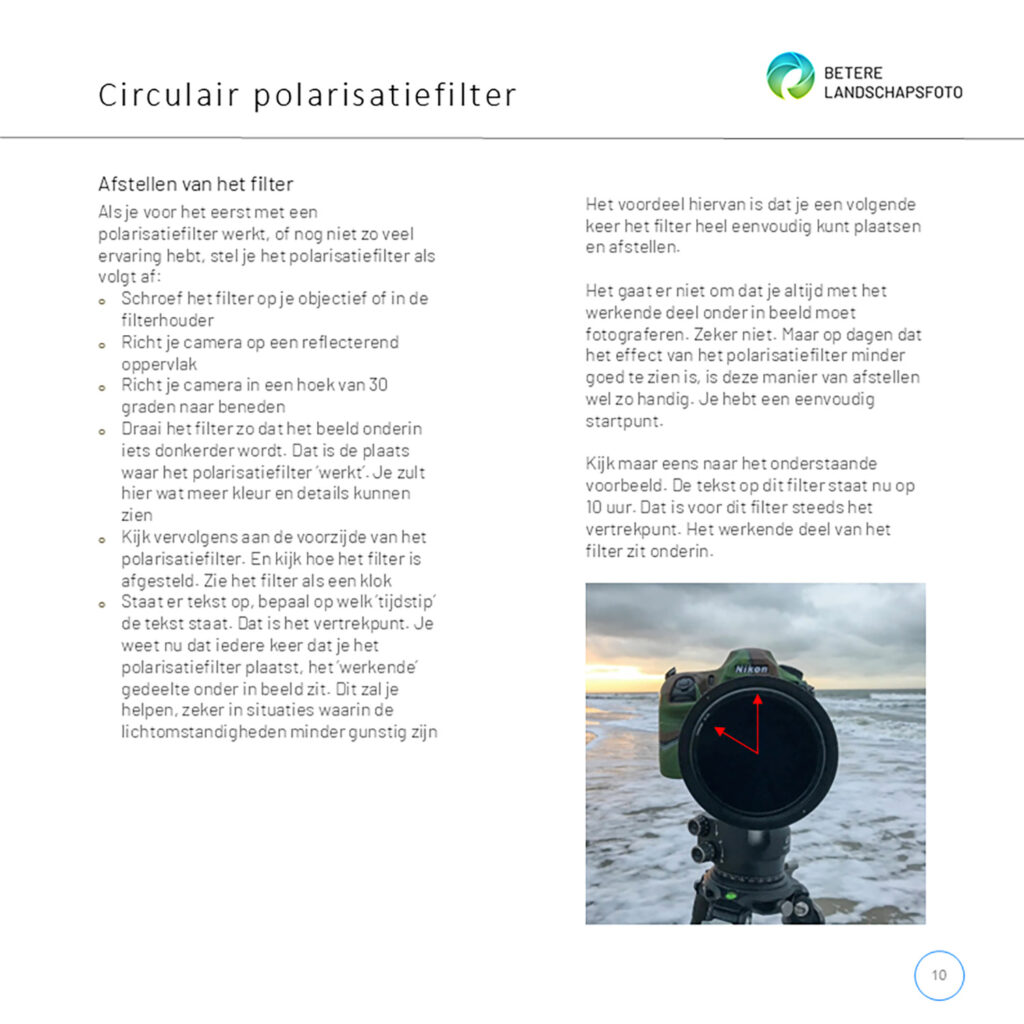 E-book Fotograferen met lange sluitertijden en filters 12 E Book Fotograferen Met Filters En Lange Sluitertijden Polarisatiefilter Betere Landschapsfoto