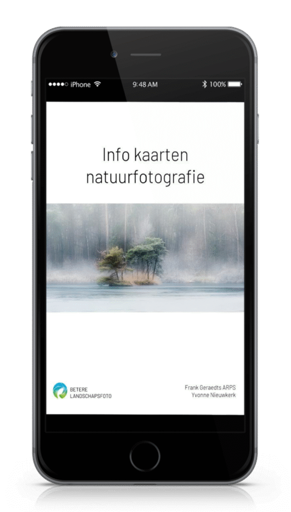 Voorbeeldkaart digitale coach natuurfotografie.