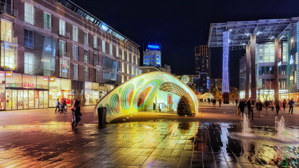 Nachtfotografie met smartphone in Eindhoven.