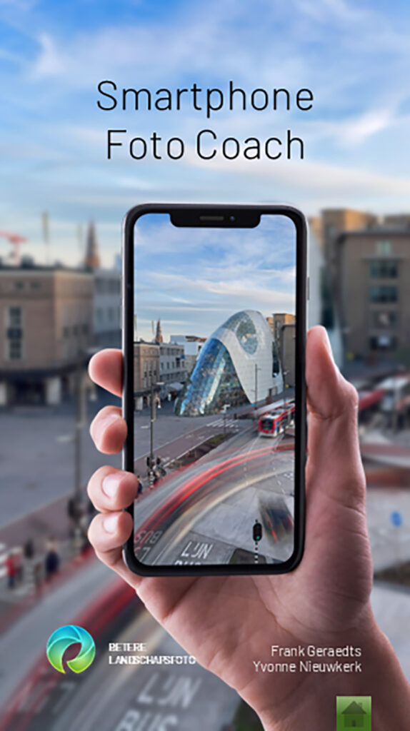 Voorbeeldscherm uit de smartphone fotografie coach.